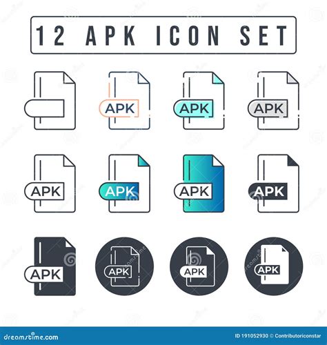 an apk file format, Apk file format icons. Apk file format
