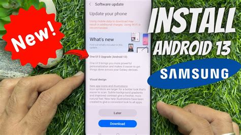 android 13 download samsung, How to download and install android 13 on samsung galaxy s21 ultra 5g