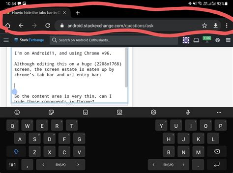 android browser hide address bar, Arriba 30+ imagen android hide top bar