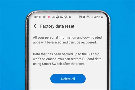 android factory data reset, How to factory reset your android phone