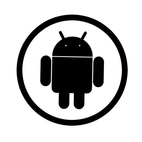 android icon black and white, Android logo, png, 834x980px, android, android software development