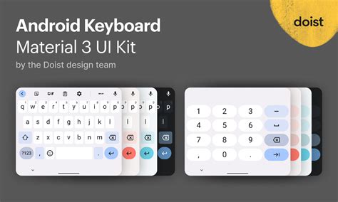 android keyboard material design, Android keyboard – material 3 ui kit