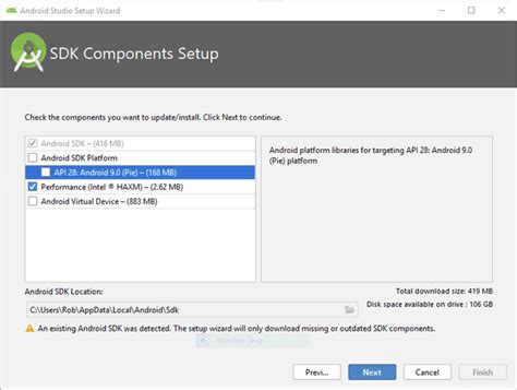 android sdk for windows 10, Android sdk install windows components setup installer studio. How to install the android sdk on windows 10