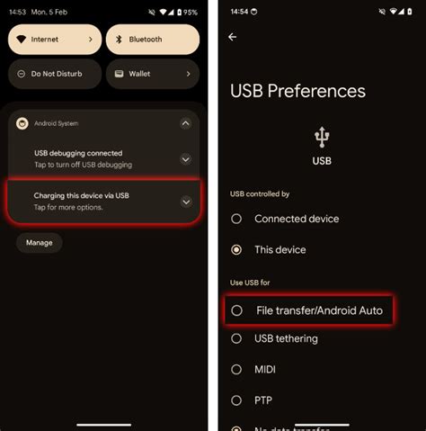 android usb file system, How to change the file system of usb. Device correctly assuming
