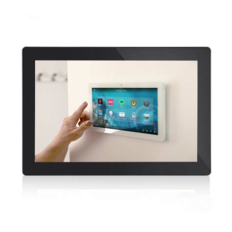 android wall mount touch screen, Large size wall mount touch screen monitor flat panel with window