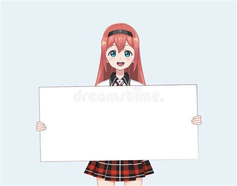 anime holding sign format, Anime holding a sign blank template