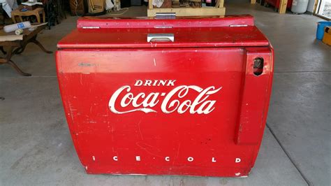 antique coca cola ice box