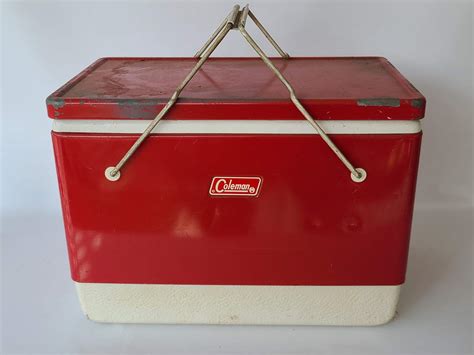 antique coleman ice chest