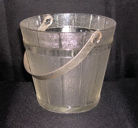 antique glass ice bucket