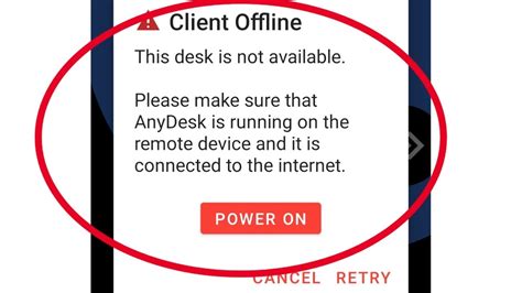 anydesk client offline error, How to resolve the 