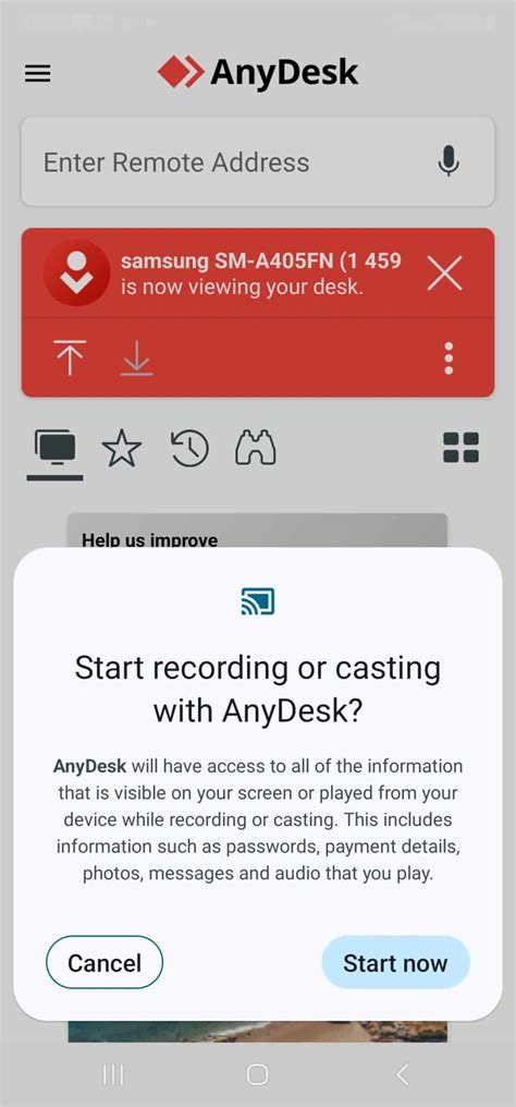 anydesk possible scam detected, Anydesk scam call. Anydesk app scams
