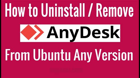 anydesk uninstall ubuntu, How to install anydesk on ubuntu 20.04 lts (focal fossa). Uninstall anydesk