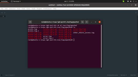 apache2 error log location, How to check apache access & error log files in ubuntu server