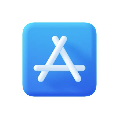 app store link icon no background, App store special ungravity lineal color icon