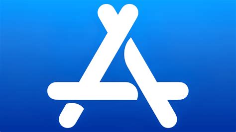 app store logo red phone, Logo brand apple app store