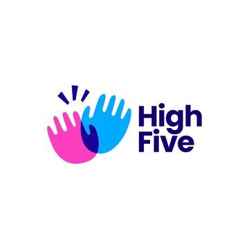 app with high five logo, Creative app logo designs, themes, templates and downloadable graphic