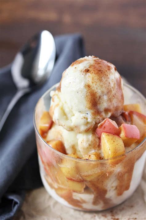 apple topping for ice cream