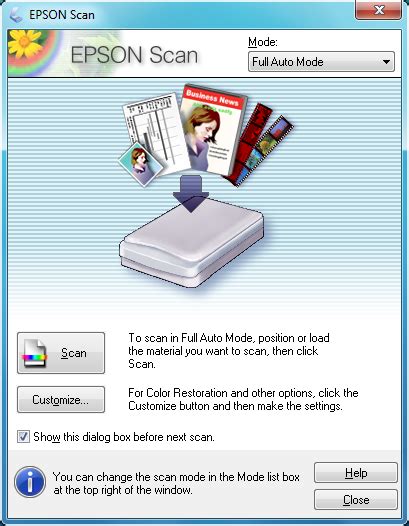 applications epson software folder, Start epson scan
