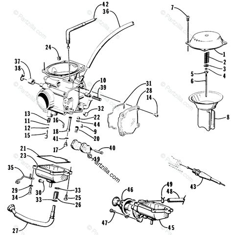 arctic cat carburetor parts diagram 