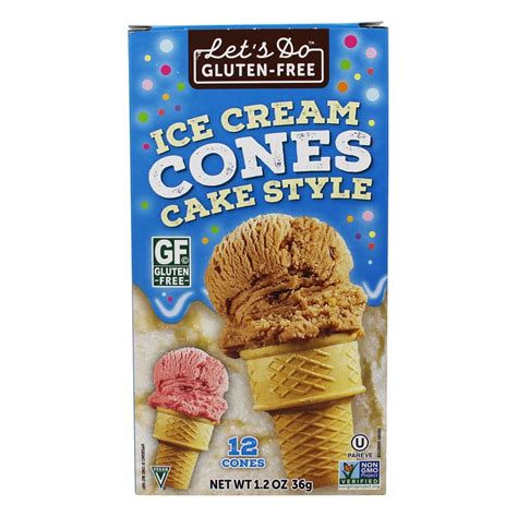 are ice cream cones gluten free