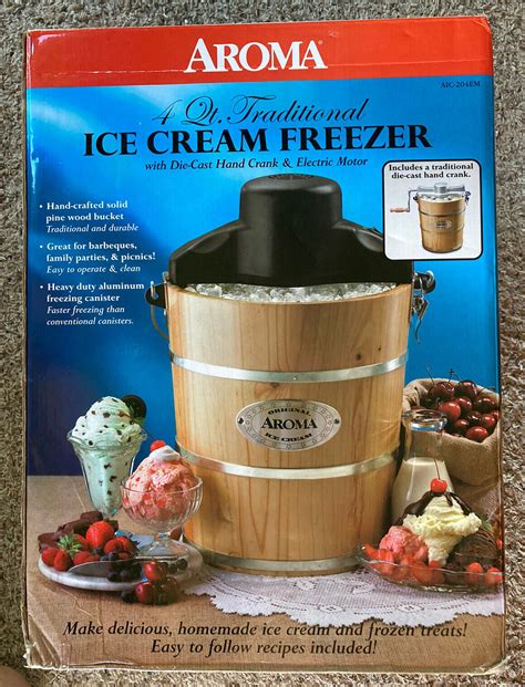 aroma ice cream maker instructions
