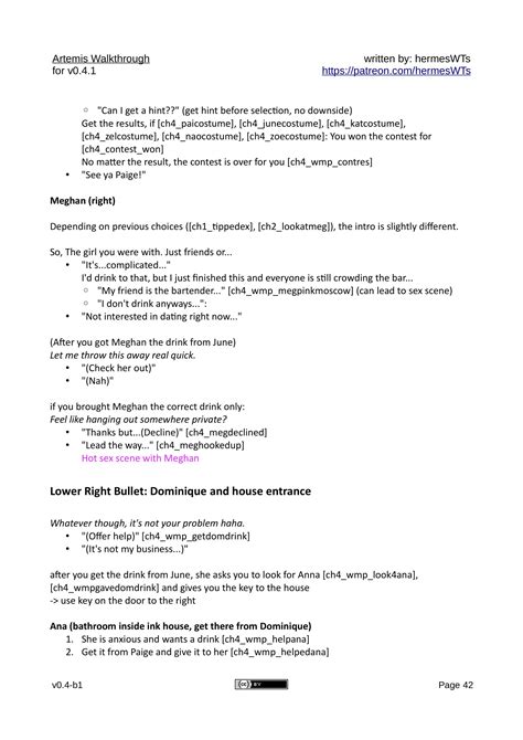 Artemis Walkthrough Mejoress