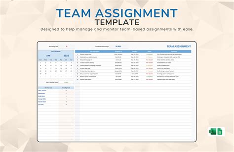 Assignment List Template