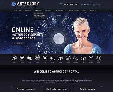 Astrology Website Template