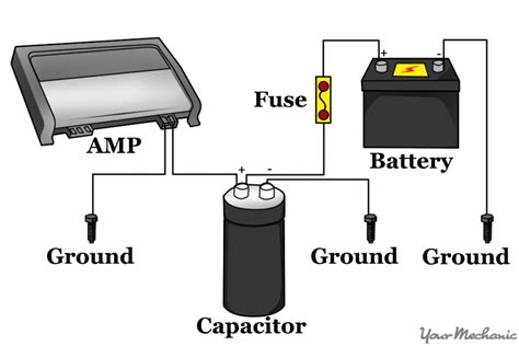 audio capacitor wiring diagram 