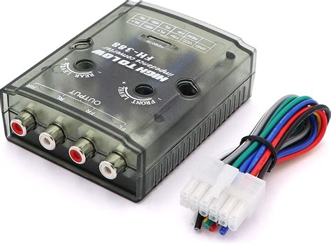 audio converter for car, Tebru car audio converter stereo high to low frequency speaker level