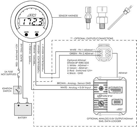 auto gauge wiring diagram boost gauge 