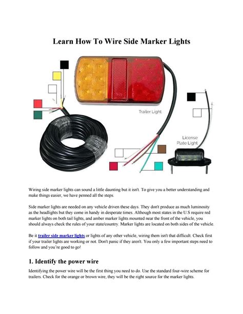auto marker lights wiring 
