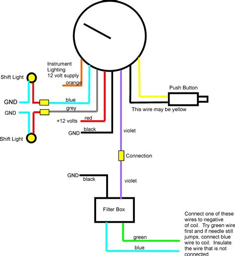 auto meter phantom tach wiring diagram 