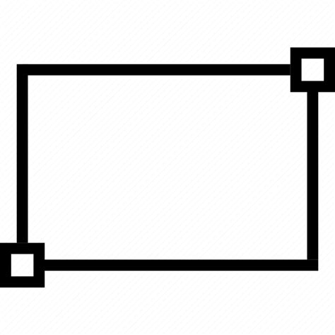 autocad rectangle button icon, Cad, computer aided design, rectangle icon