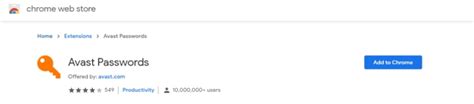 avast password extension for chrome, How do i re-add avast browser extension