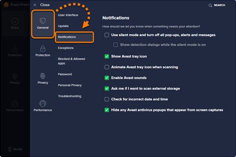 avast remove notifications, How to repair avast corrupted notifications