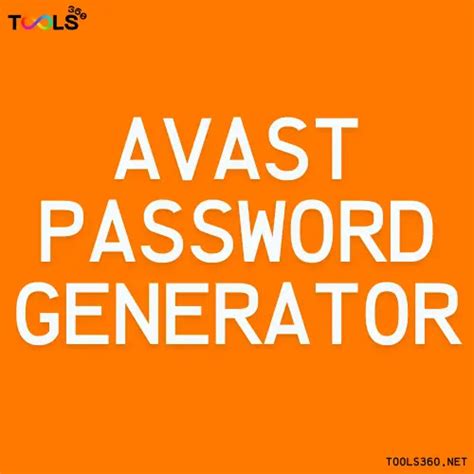 avast strong password generator, Avast strong password generator online