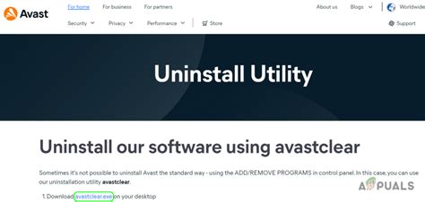 avastclear.exe utility, Download avast uninstaller