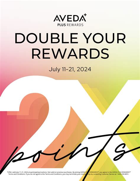 Aveda Points Rewards Catalog