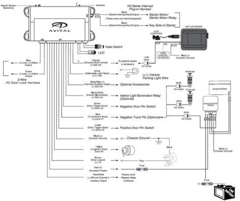 avital 3300 wiring diagram 