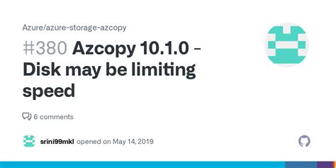 azcopy disk may be limiting speed, Azcopy slow to copy and reports 