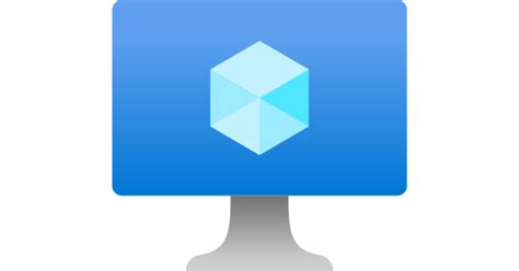 azure cloud virtual machine icon, 