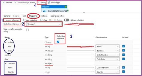 azure data factory json mapping, Provide solution architecture in bi, etl, ml and reporting in azure