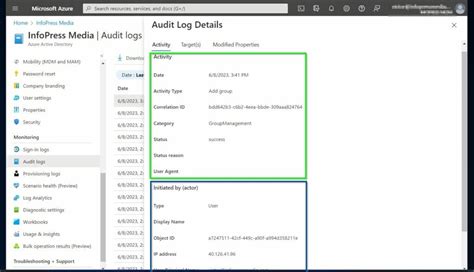 azure monitor audit logs, How to get user activity from your azure logs