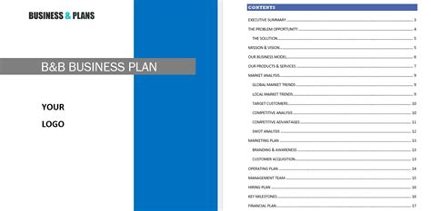 B B Business Plan Template