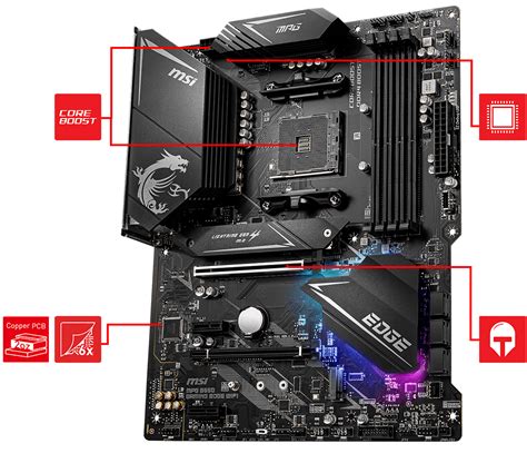 b550 edge wifi msi, Msi mpg b550 gaming edge wifi am4 atx motherboard
