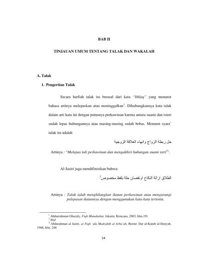 BAB II TALAK dan RUJUK PDF Download