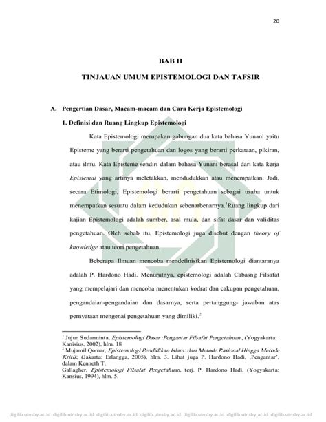 BAB II TINJAUAN TAFSIR TEMATIK PDF Download