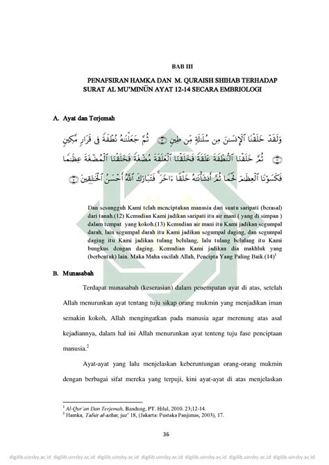 BAB III PENAFSIRAN AYAT TENTANG BULAN TERBELAH PDF Download