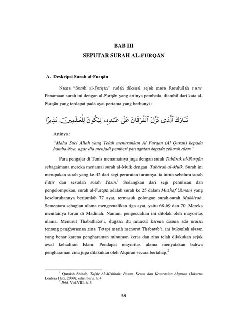 BAB III SEPUTAR SURAH AL-FURQؤN PDF Download